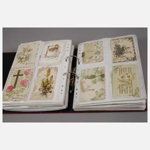 Sammlung Anlasskarten um 1900