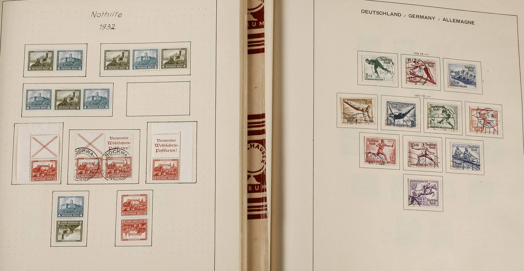 Briefmarken DR mit ZD aus MH 1932