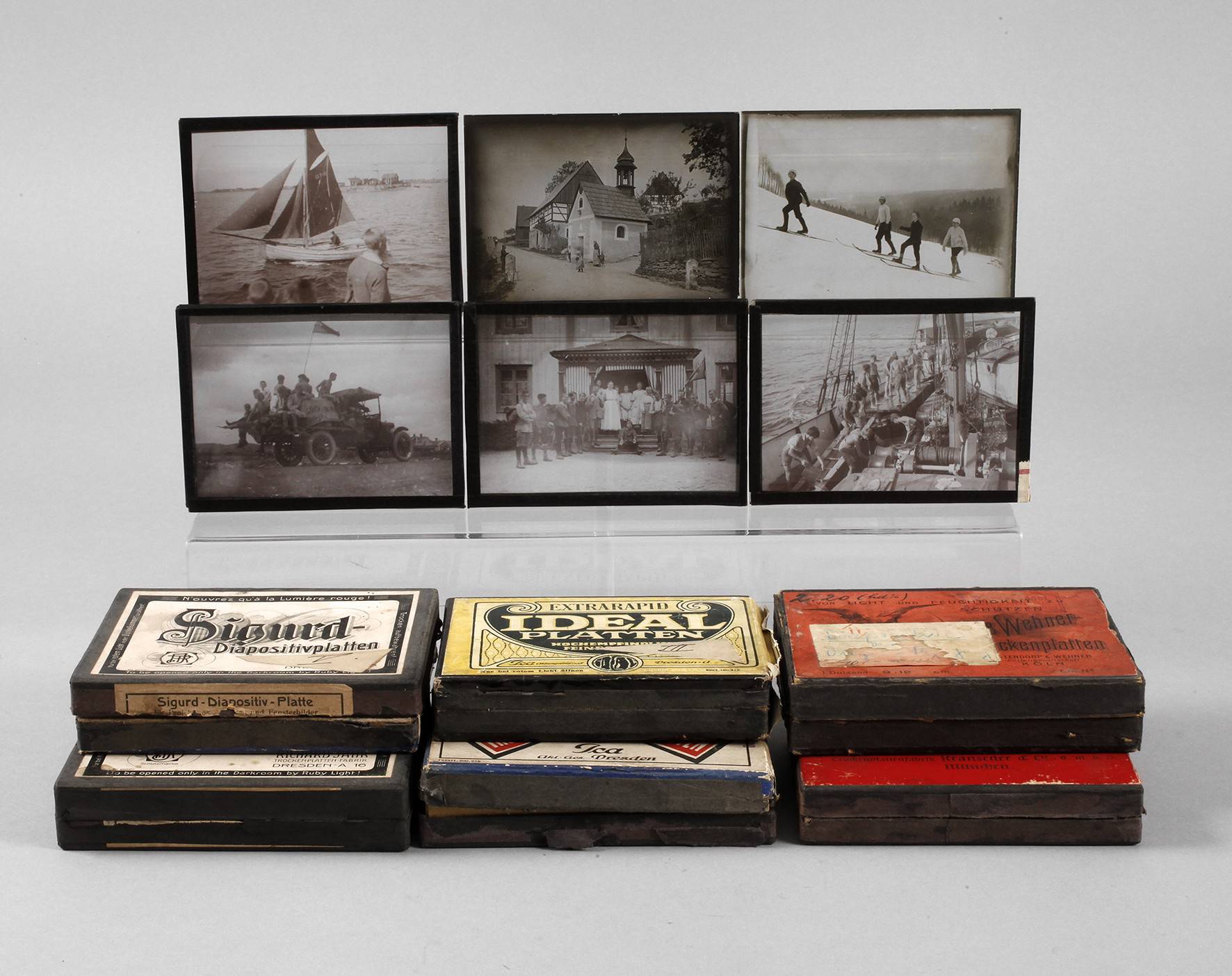 Konvolut Fotoplatten Wandervogelbewegung