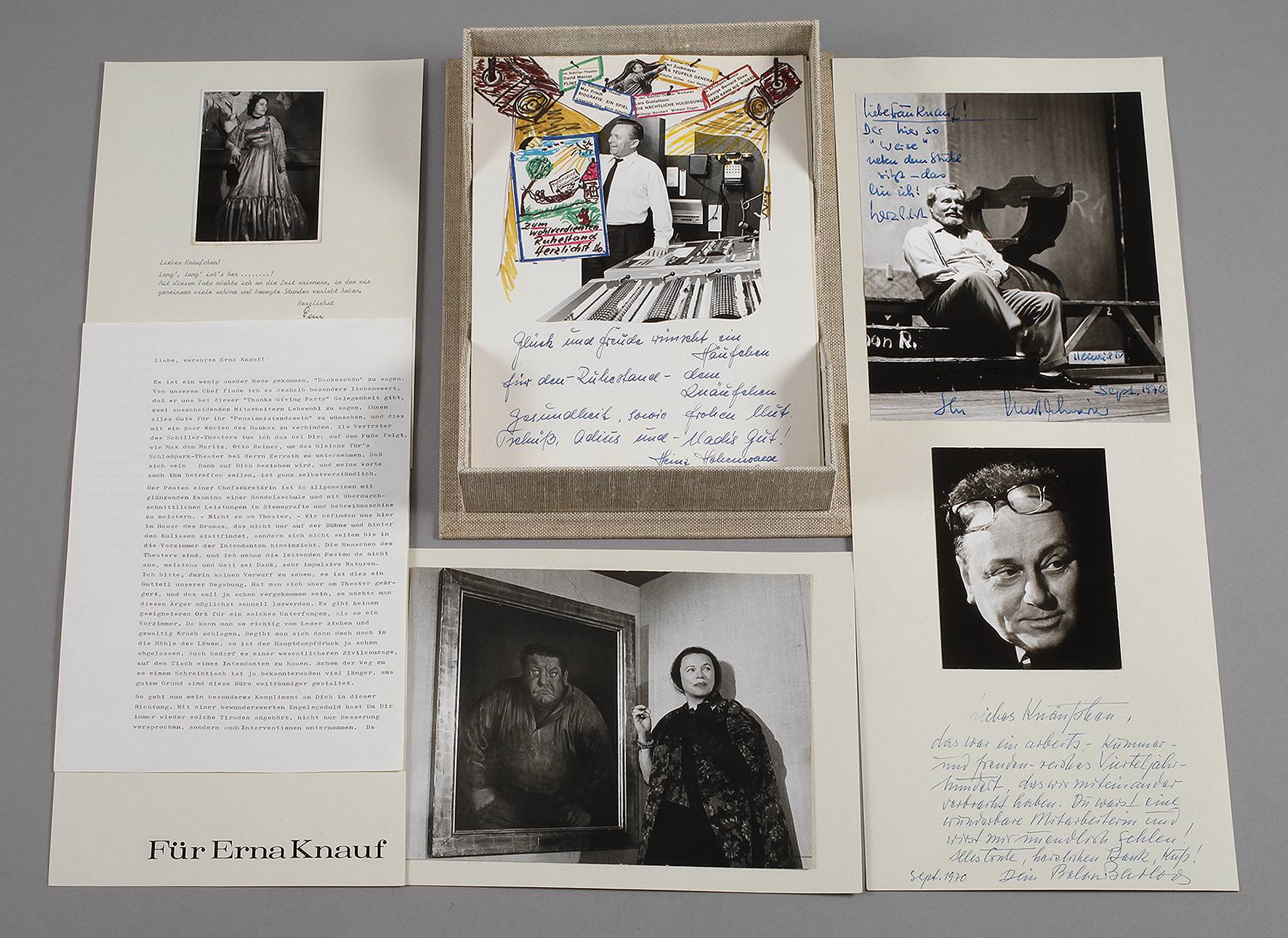 Abschiedsgeschenk einer Theaterfrau