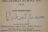 Autogramm Richard Strauss
