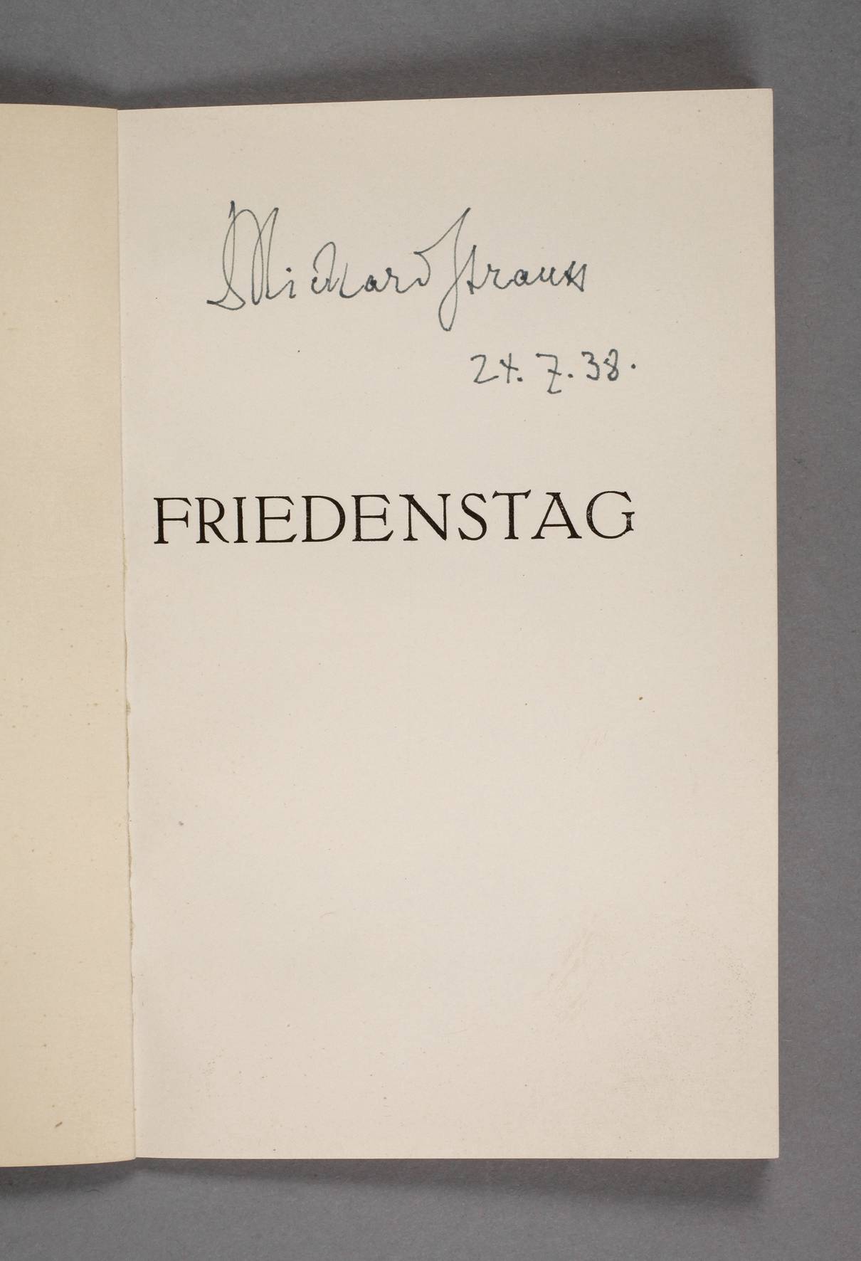 Autogramm Richard Strauss