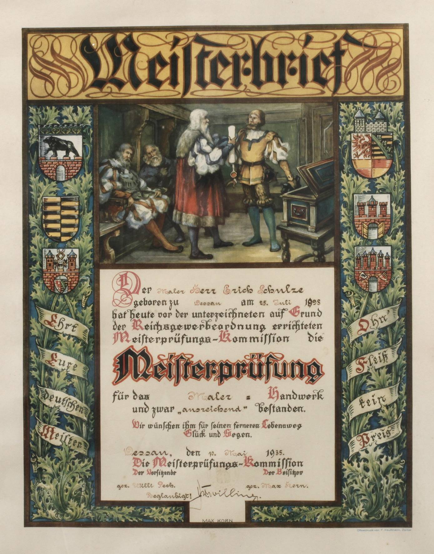 Meisterbrief Malerhandwerk