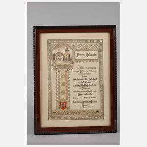 Paar Urkunden Plauen