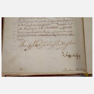 Herzog Moritz Wilhelm von Sachsen-Merseburg, Verordnung