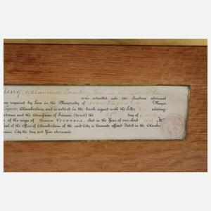 Dokument Chamberlains Office 1886