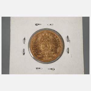 20 Mark Sachsen 1873