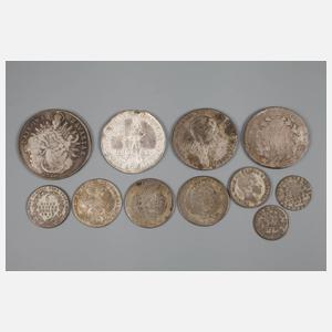 Konvolut Silbermünzen vor 1830