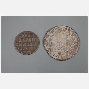 Konvolut Silbermünzen vor 1830