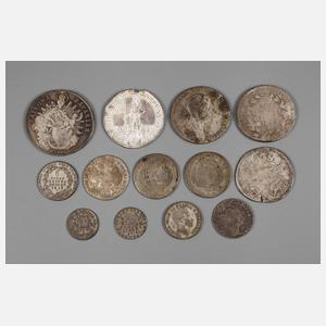 Konvolut Silbermünzen vor 1830