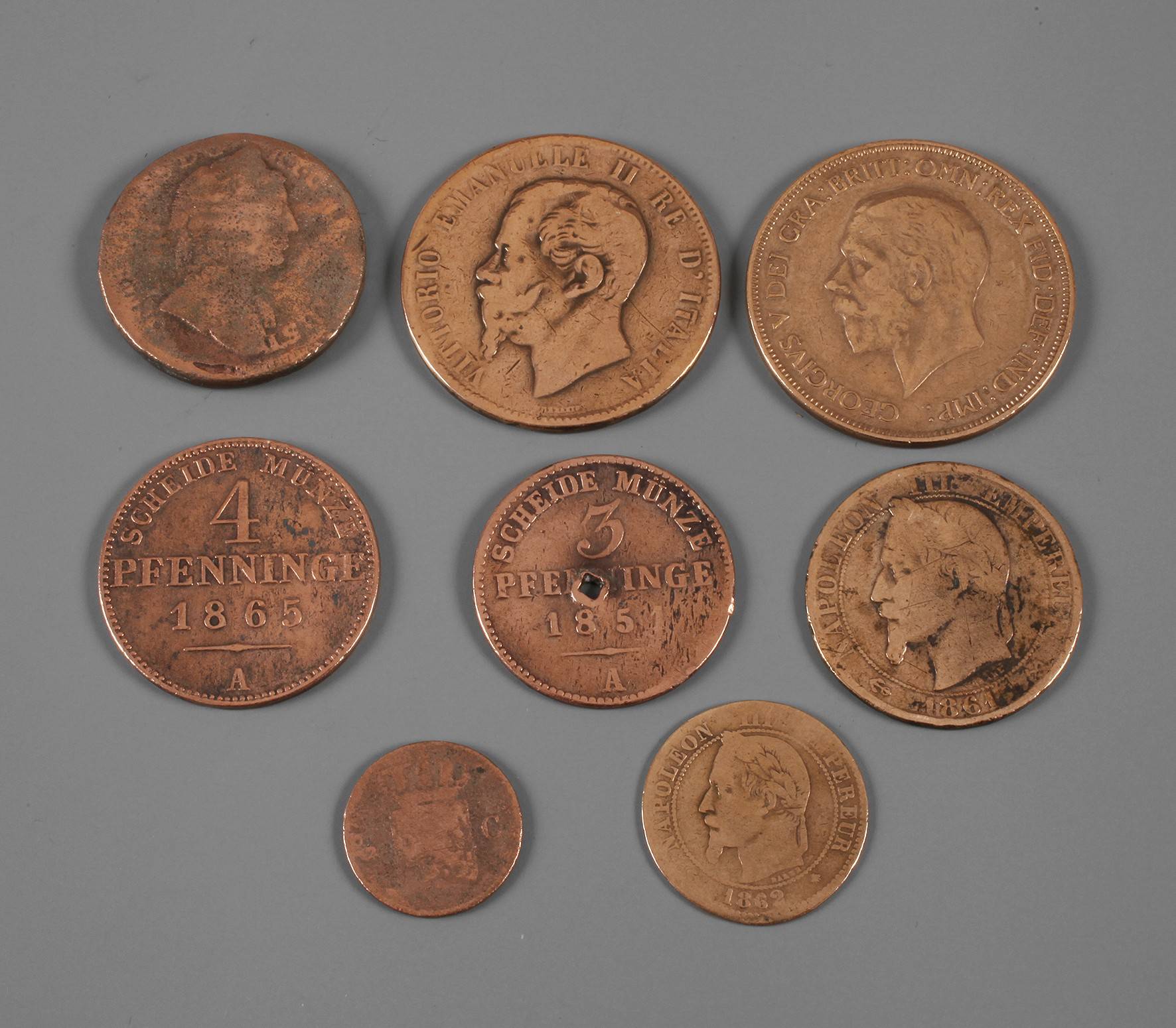 Konvolut Kupfermünzen