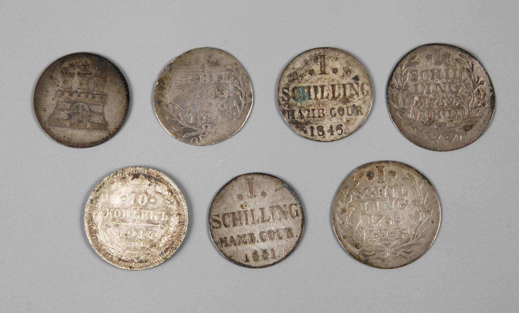 Konvolut Schillinge Hamburg