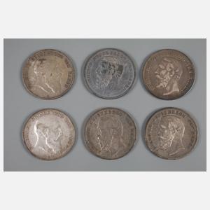 Konvolut 5 Mark Baden