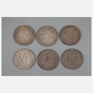 Konvolut 5 Mark Baden