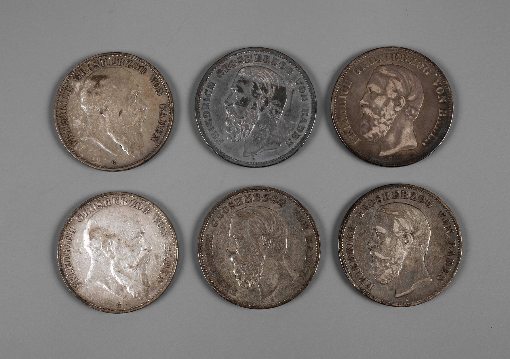 Konvolut 5 Mark Baden