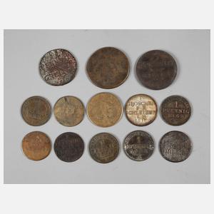 Konvolut Kleinmünzen Reuß