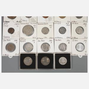 Konvolut Kursmünzen DR und BRD