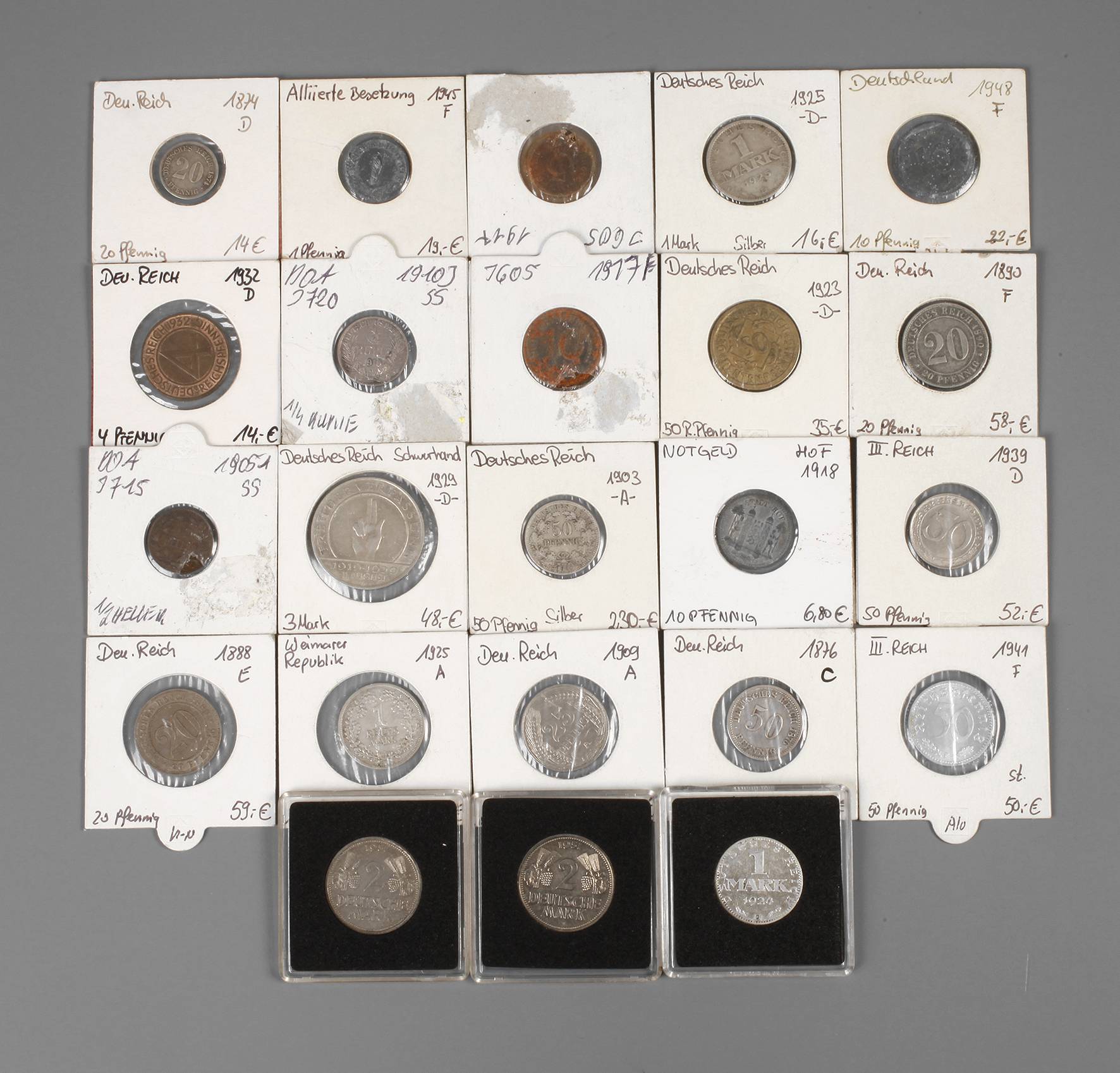 Konvolut Kursmünzen DR und BRD