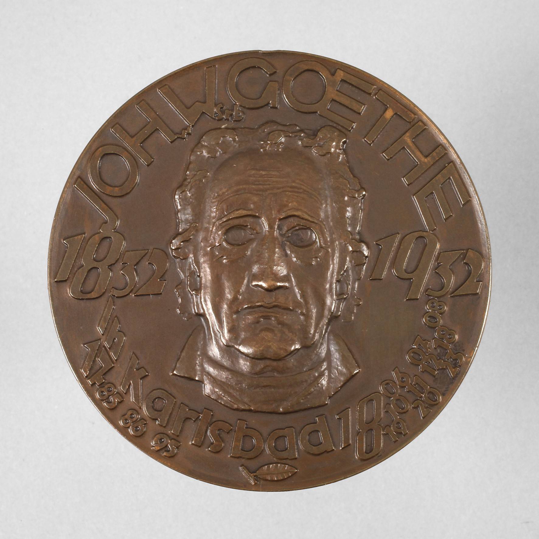 Medaille Karlsbad auf Goethe