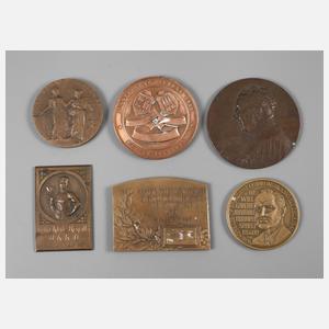 Konvolut Medaillen und Plaketten
