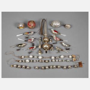 Konvolut Christbaumschmuck