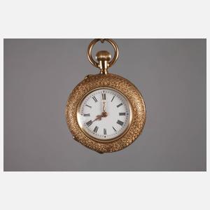 Hängeuhr Gold im Etui