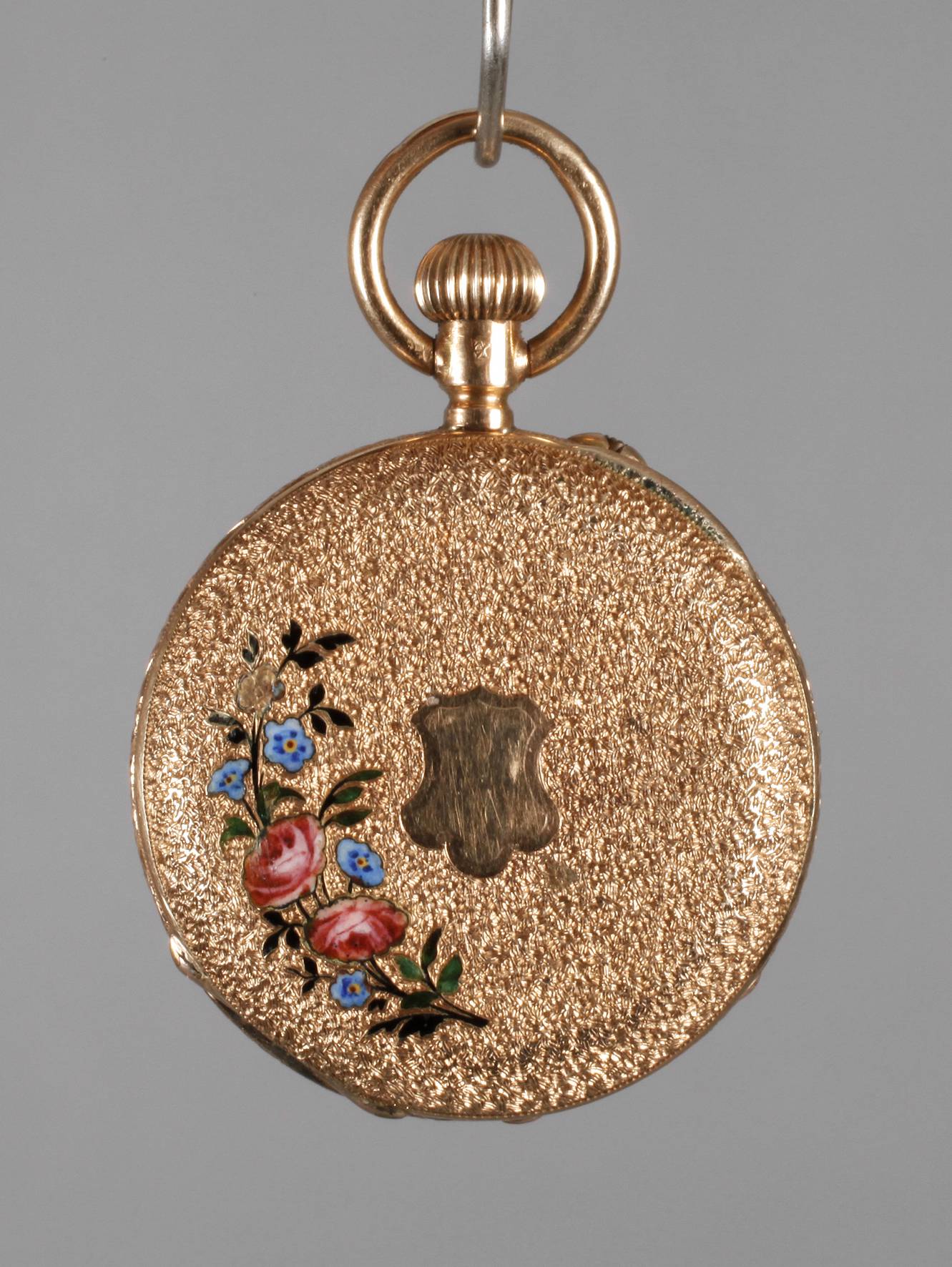 Hängeuhr Gold im Etui