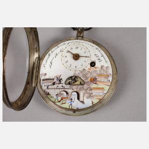 Spindel-Taschenuhr mit Automat