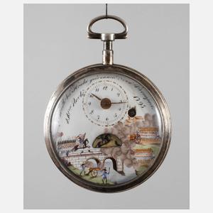 Spindel-Taschenuhr mit Automat