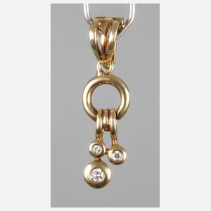 Clipanhänger mit Brillanten