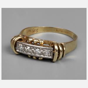 Damenring mit Diamanten