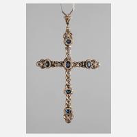 Anhänger mit Saphiren und Diamanten111