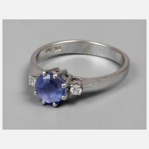 Damenring mit Tansanit und Brillanten