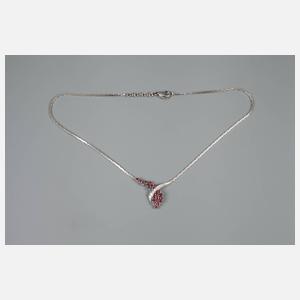 Collier mit Rubinen und Brillanten