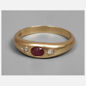 Kleiner Damenring mit Rubin