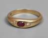 Kleiner Damenring mit Rubin