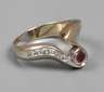 Damenring mit Rubin und Diamanten