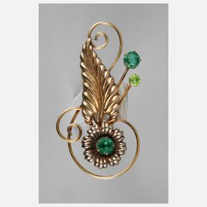 Brosche mit Steinbesatz