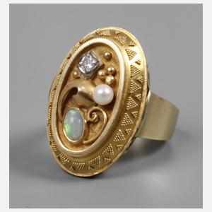 Damenring mit Steinbesatz