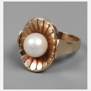 Damenring mit Perle