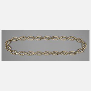 Aufwendige Schmuckkette mit Emaileinlagen