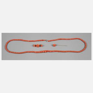 Konvolut Korallenschmuck