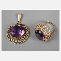 Ring und Anhänger mit Amethysten111