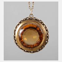 Anhänger mit großem Citrin111