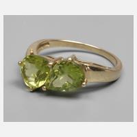Damenring mit Peridottropfen111