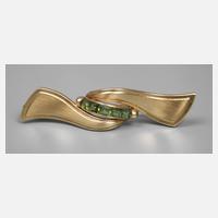 Schleifenbrosche mit Peridot111