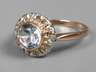 Damenring mit Diamanten