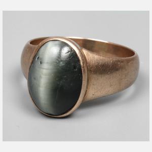 Herrenring mit Katzenauge