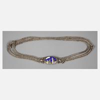 Kropfband mit Emailmedaillon111