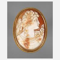 Brosche mit Muschelcamée111